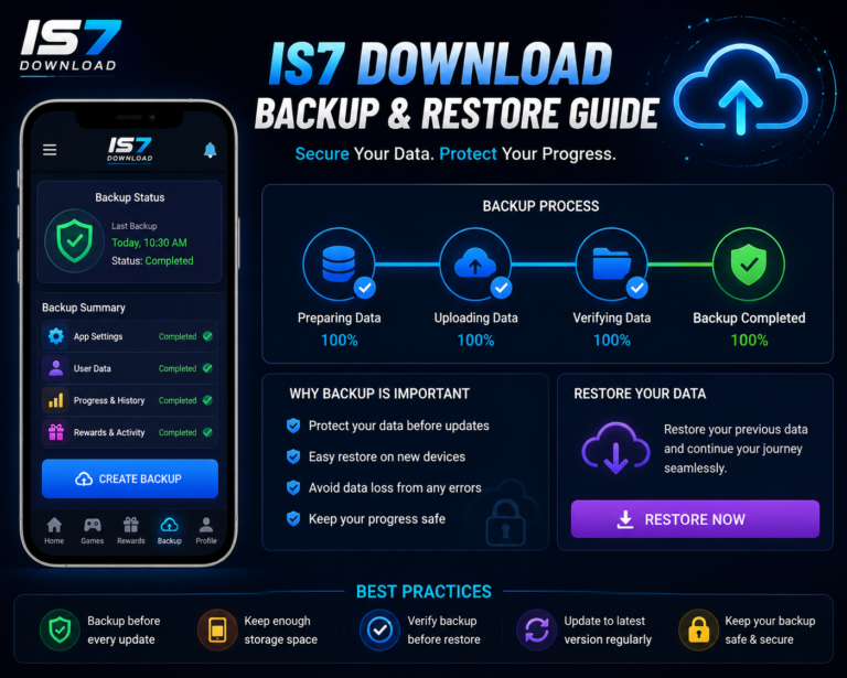 IS7 Download Backup: Protect Your Progress Before Every Update