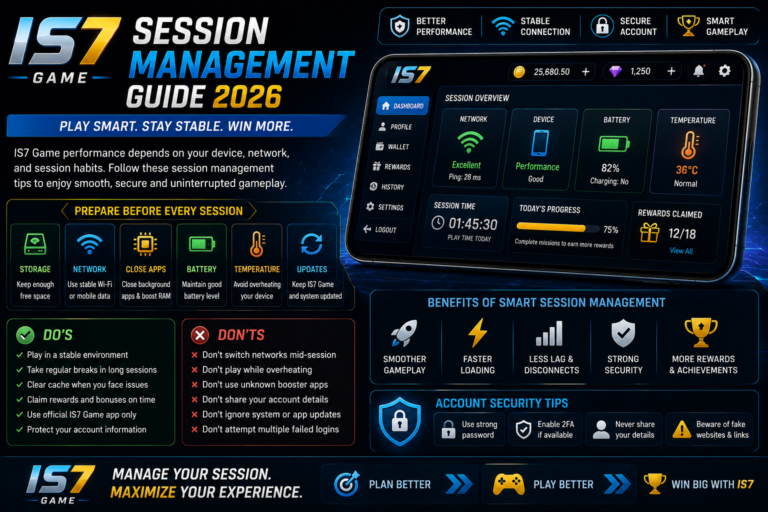 IS7 Game Session Management: How to Maintain Smooth and Consistent Gameplay