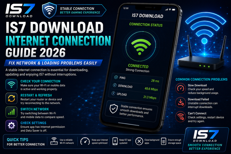IS7 Download Internet Connection Guide 2026: Fix Network and Loading Problems