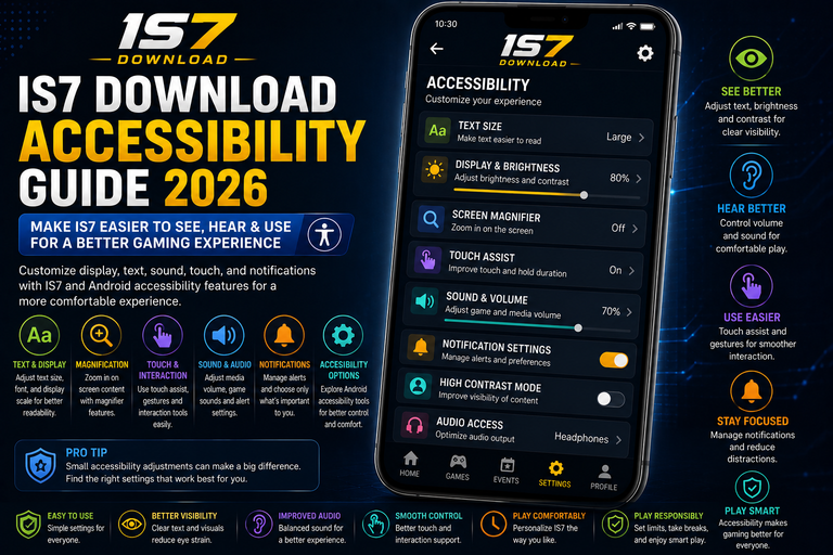 IS7 Download Accessibility Guide: Make the App Easier to Use in 2026
